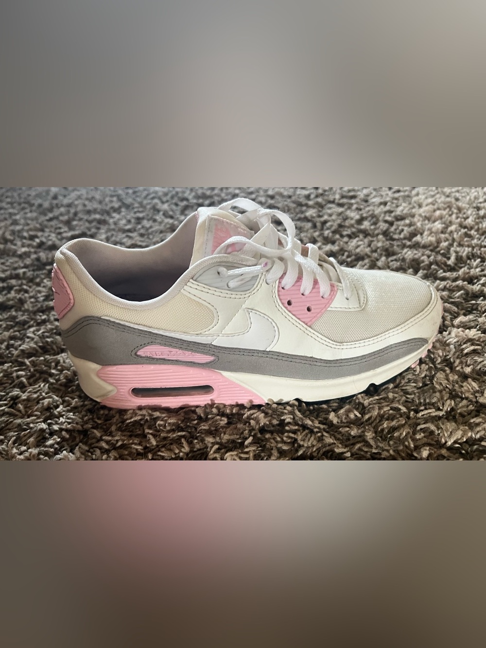 Nike Women's White and Pink Low-Top Athletic Sneakers - Picture 3 of 12